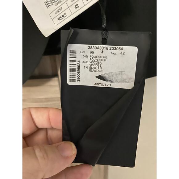 NWT Manuel Ritz black sport coat Italian size 48 - Picture 5 of 9
